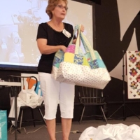Elaine Wilkerson Large Tote Bag Coordinates with Quilt