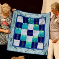 Lynn P. Rail Fence from the Beginner's Quilt Class