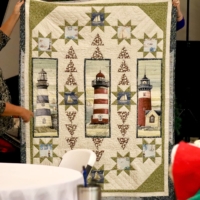 Dec 2020 Eileen V Lighthouse panel quilt