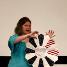 Lizy S. patriotic table topper