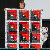 Jean S. charity quilt using FQ from 2021 retreat