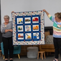 Baby Quilt w/Construction Vehicles